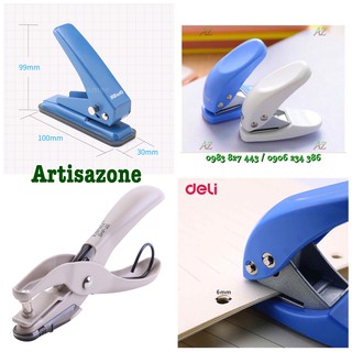 Bấm lỗ tròn Deli, Kw-trio (size 6mm) và Kanex (size 4,5mm) - Hàng tốt - 01 chiếc