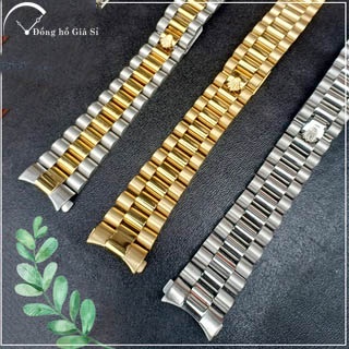 Dây đồng hồ Rolex 3 mắt, đúc xịn, size 20mm ,ảnh tự chụp thật 100%(TẶNG KÈM CHỐT DÂY)