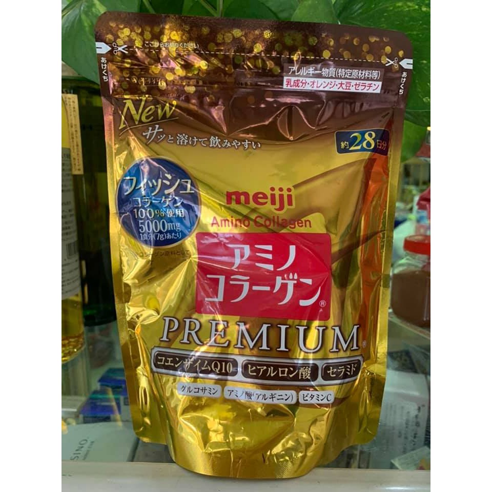 Bột uống bổ sung Collagen Meiji hồng/ vàng premium Nhật bản | Thế Giới Skin Care