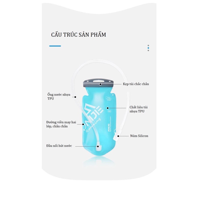 Túi đựng nước trong balo vets nước Aonijie SD54 750ml
