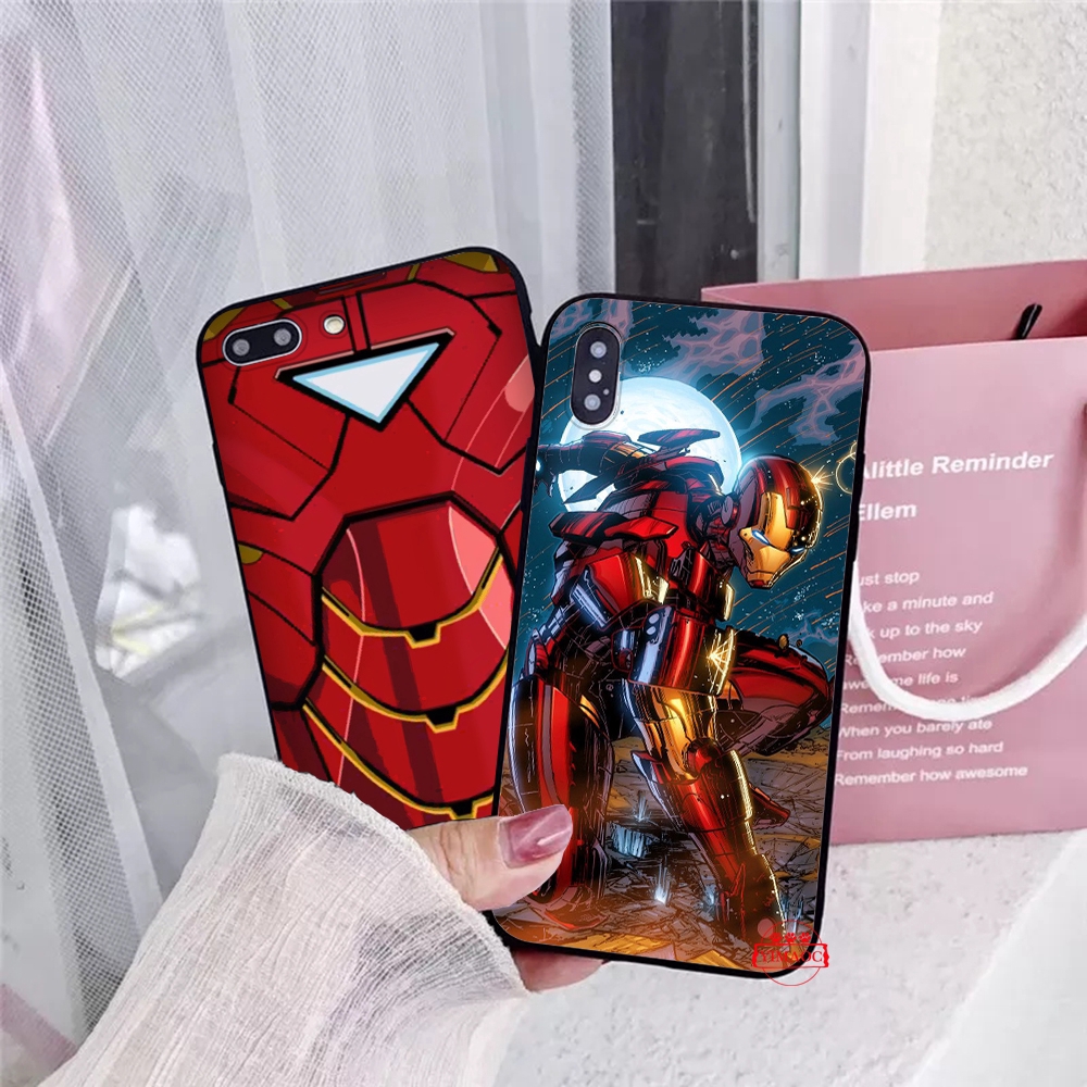Ốp Điện Thoại Mềm Hình Marvel Captain America Iron Man Heroes Cho Iphone Xs Max Xr X 11 Pro 7 8 6 6s Plus