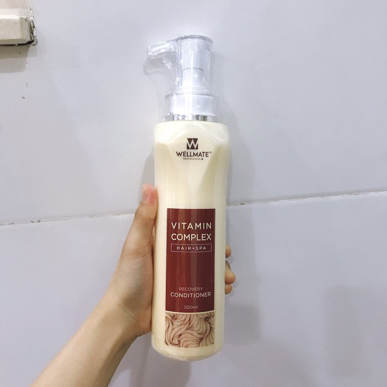 Dầu xả phục hồi tóc hư tổn Wellmate Vitamin Complex Recovery Conditioner 500ml