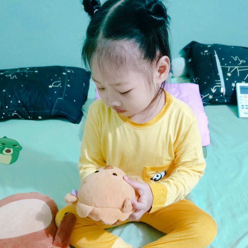Bộ dài tay thun lạnh loại 1 mặc đi học, đi ngủ cho bé trai bé gái. Bộ Pijama cho bé yêu