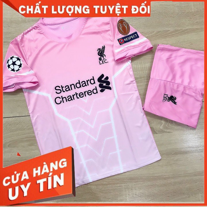 [Hàng Supper Thái ] Bộ Áo Đá Bóng Liverpool (Liver) Hồng Cực Chất Mới Nhất - Quần Áo Thể Thao Nam