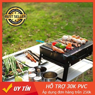 FreesHip [SIÊU HOT] Bếp nướng than Du lịch, Phượt Tặng Kèm Vỉ Nướng