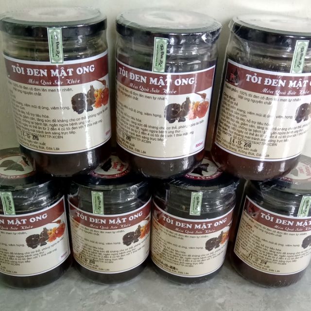 TỎI ĐEN MẬT ONG 500ml ( hàng nhà làm)