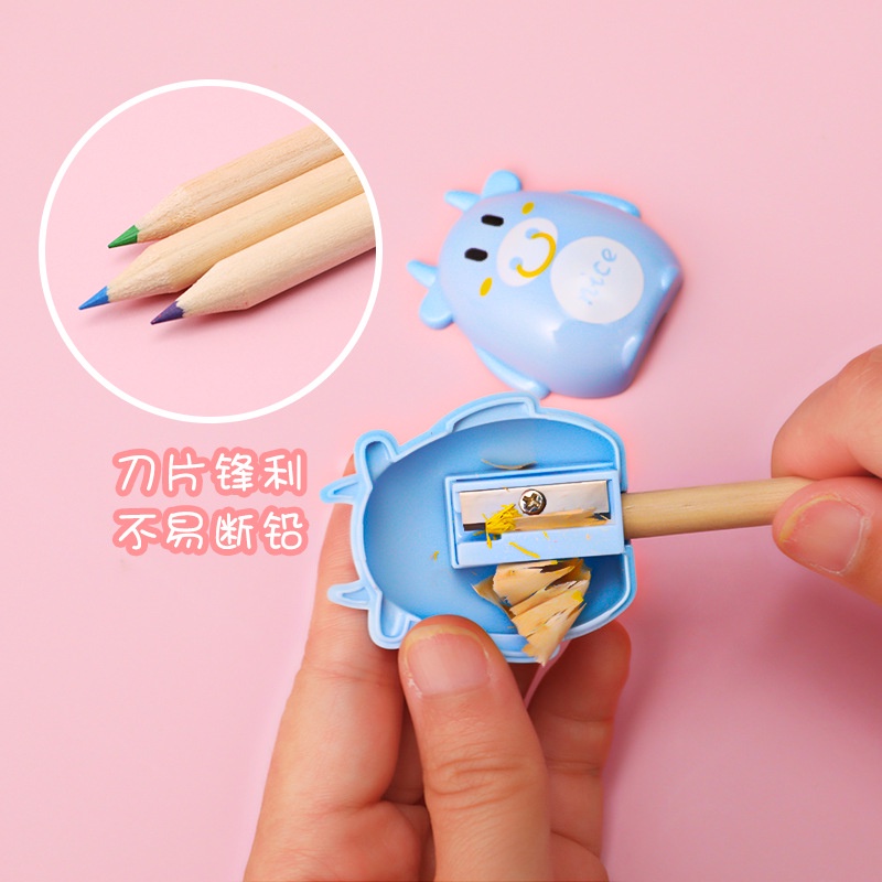 Cartoon Animal Series Pencil Sharpener Elementary School Student Mini Pencil Pencil Sharpener Kindergarten Children Stationery Pencil Shapper