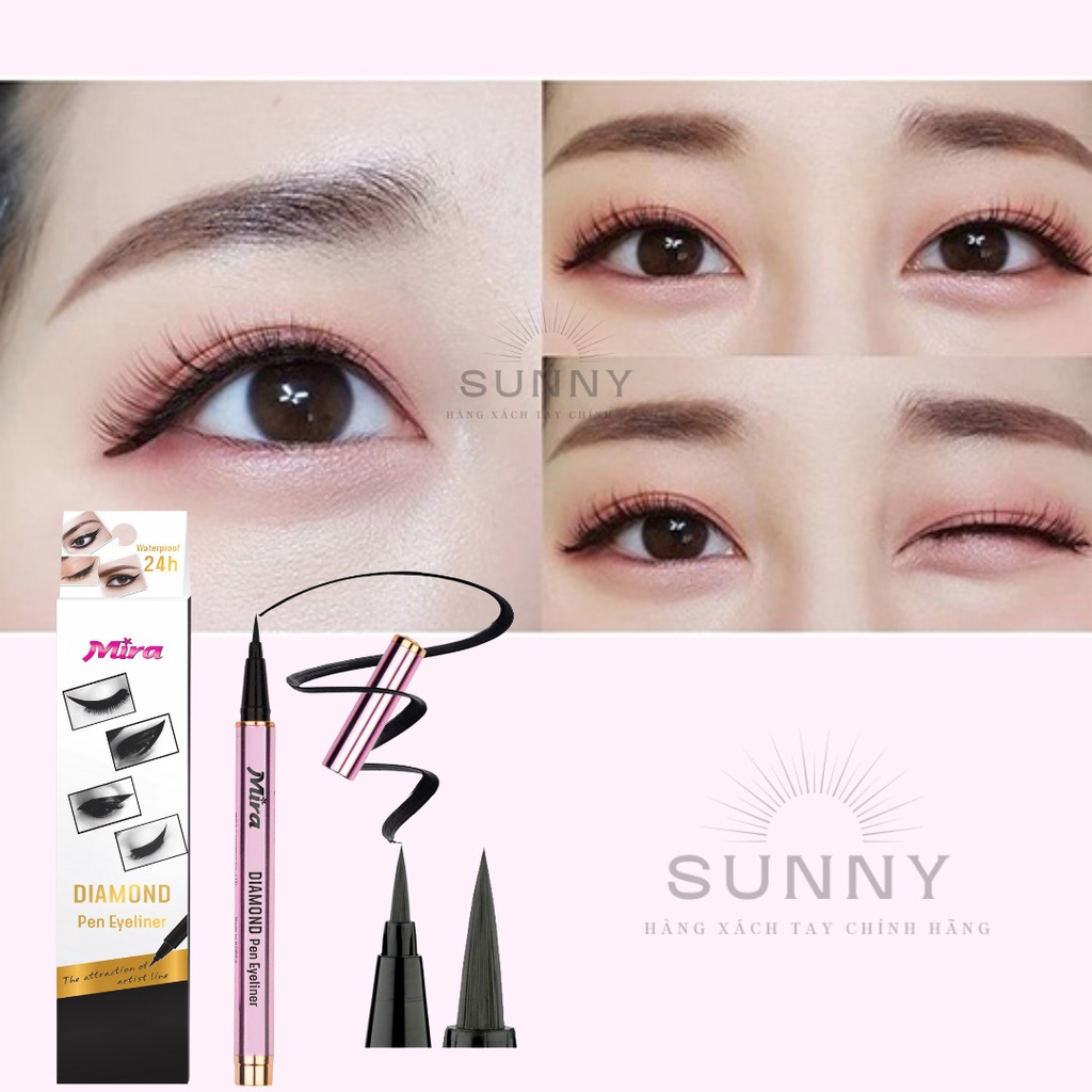 Bút kẻ mắt nước MIRA DIAMOND PEN EYELINER kháng nước lâu trôi đến 24h