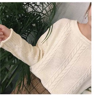 Áo len vặn thừng form rộng QC