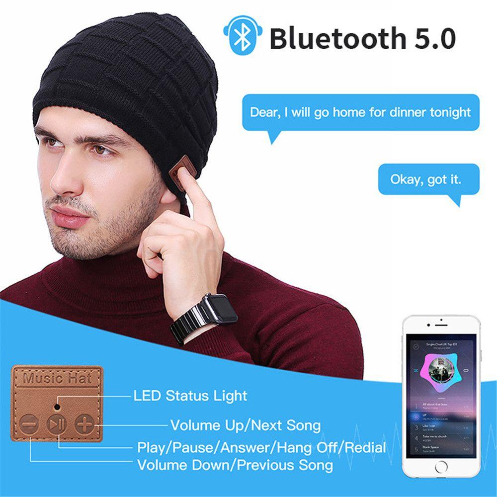 MELODG Mũ Giữ Ấm Tích Hợp Phát Nhạc Bluetooth Độc Đáo