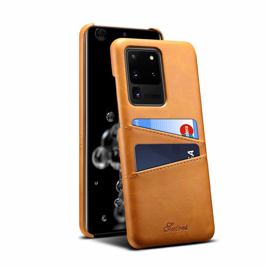 Ốp Điện Thoại Da Có Ngăn Đựng Thẻ Cho Samsung Galaxy S23 S22 Ultra S20 Note 10 Plus Note 20 S10 +