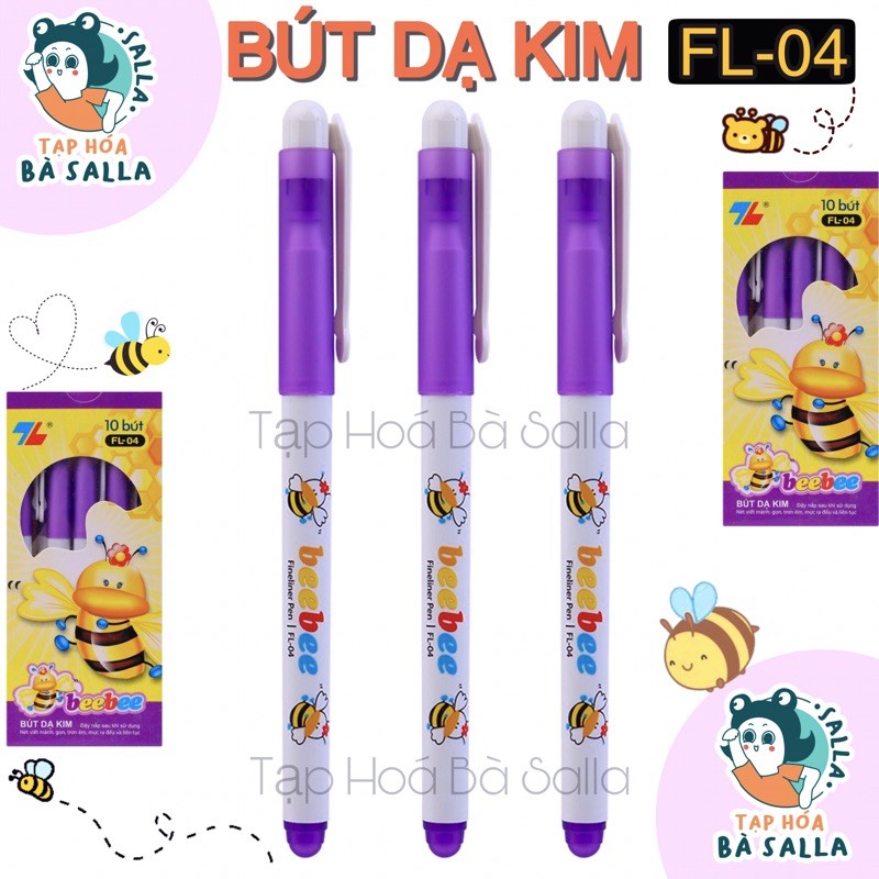 Bút Dạ Kim - Bút lông kim beebee Hình Con Ong Màu Tím ( TL - FL04 )