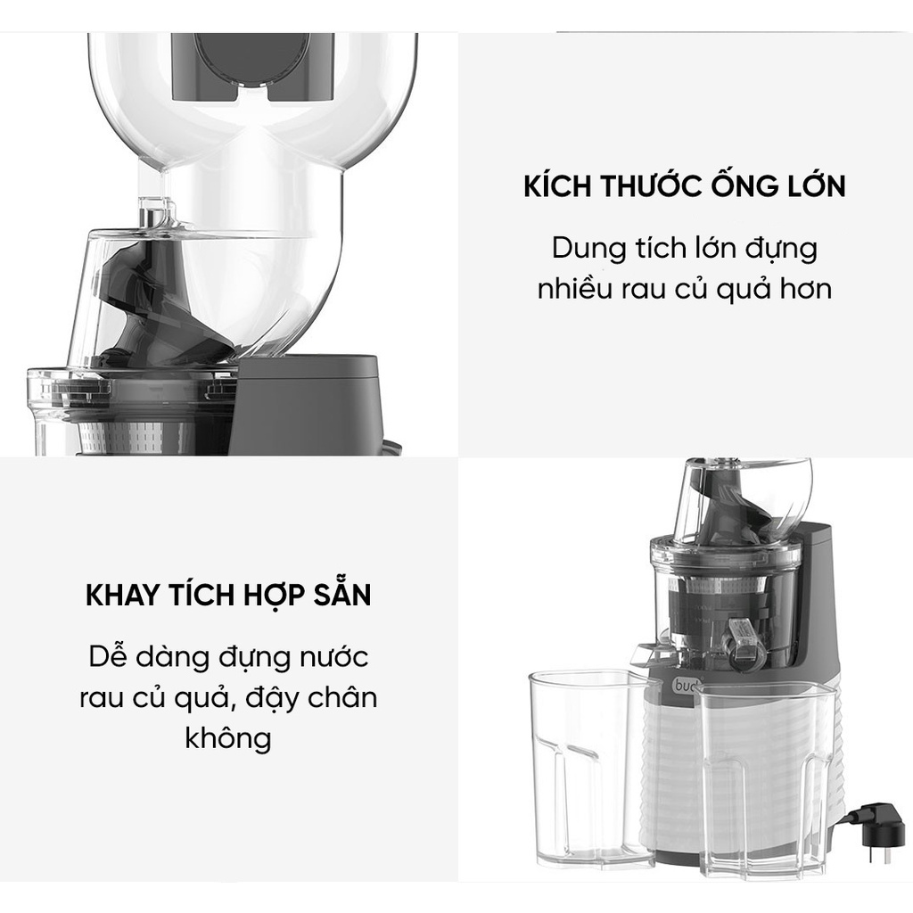 Máy Ép Chậm Trái Cây/Rau Củ/Hoa Quả Xiaomi BUD Bản Pro 250W | Hàng Chính Hãng | Mimax Store
