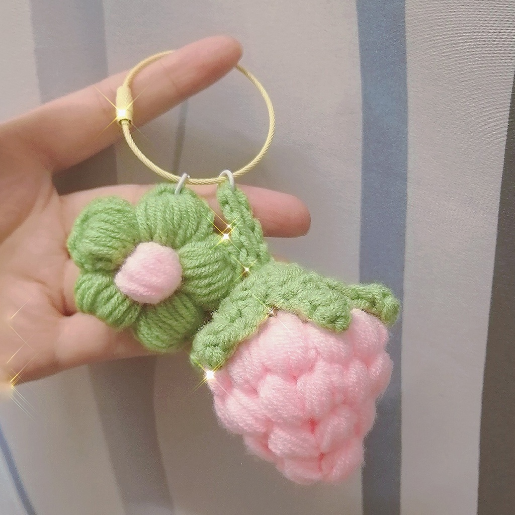 Set 2 Vòng Thép Phun Sơn Dạng Xoắn 50mm Tự Làm Móc Khóa / Ba Lô