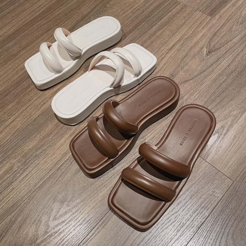 Sorami.Shoes | Dép bánh mì 2 quai, dép đế cao 4cm phong cách.