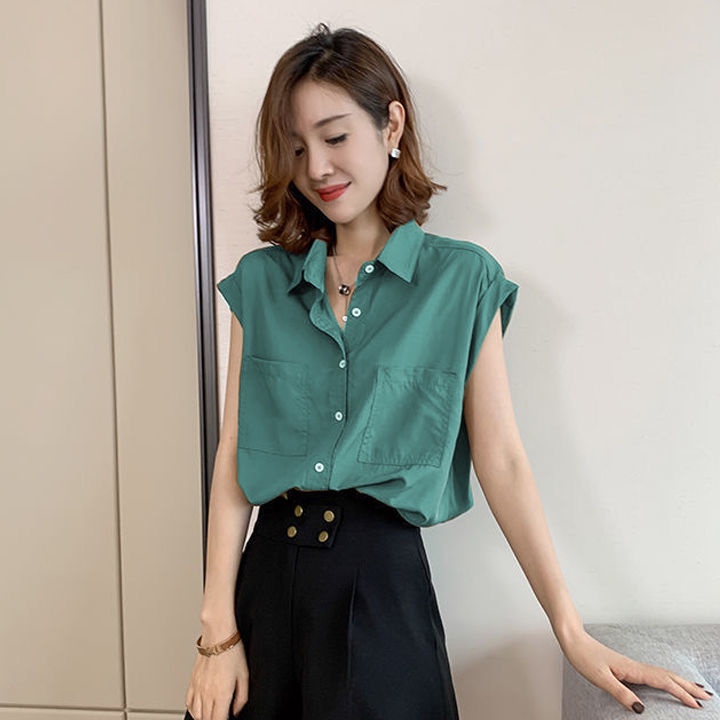 Áo Sơ Mi chiffon Mỏng Tay Ngắn Dáng Rộng Thời Trang Mùa Hè Hàng Mới Dành Cho Bạn Nữ 2022