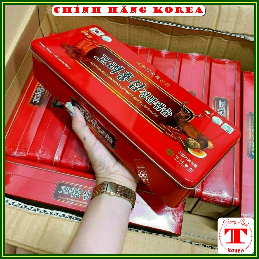 Đạm sâm nhung hươu hàn quốc chính hãng Kana, hộp 120 viên - Viên đạm tổng hợp hồng sâm tăng sức đề kháng - tranglinh