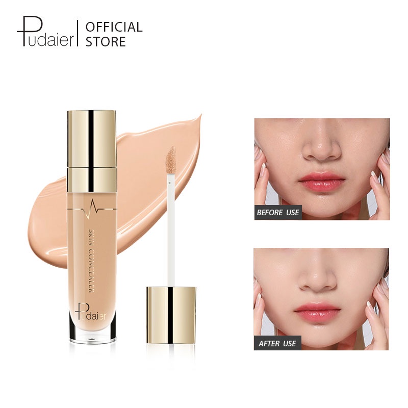 Kem che khuyết điểm PUDAIER dạng lỏng 6 màu tùy chọn 30g