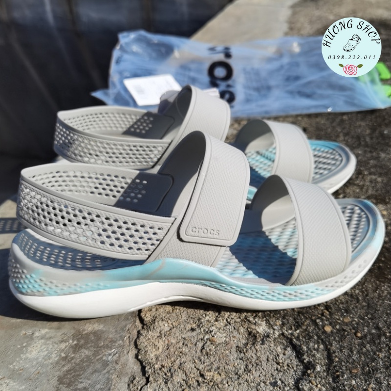 Sandal Literide New 360 ghi xanh êm nhẹ cho nữ