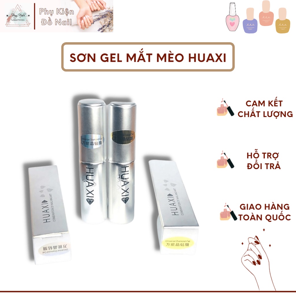 Top Mắt Mèo Kim Cương Huxi 💥 SIÊU SÁNG 💥 Sơn gel mắt mèo kim cương lấp lánh sang chảnh Dành cho thợ Nail chuyên nghiệp