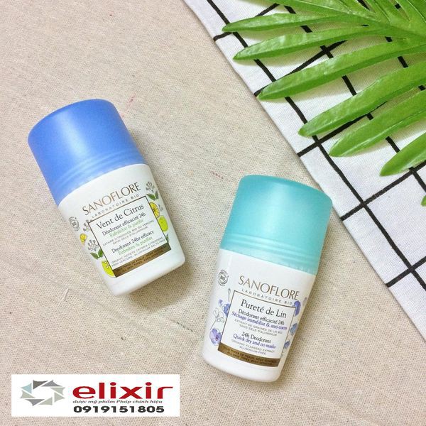 Lăn khử mùi Bio SANOFLORE DÉODORANT ROLL ON EFFICACITÉ 24H-50ML