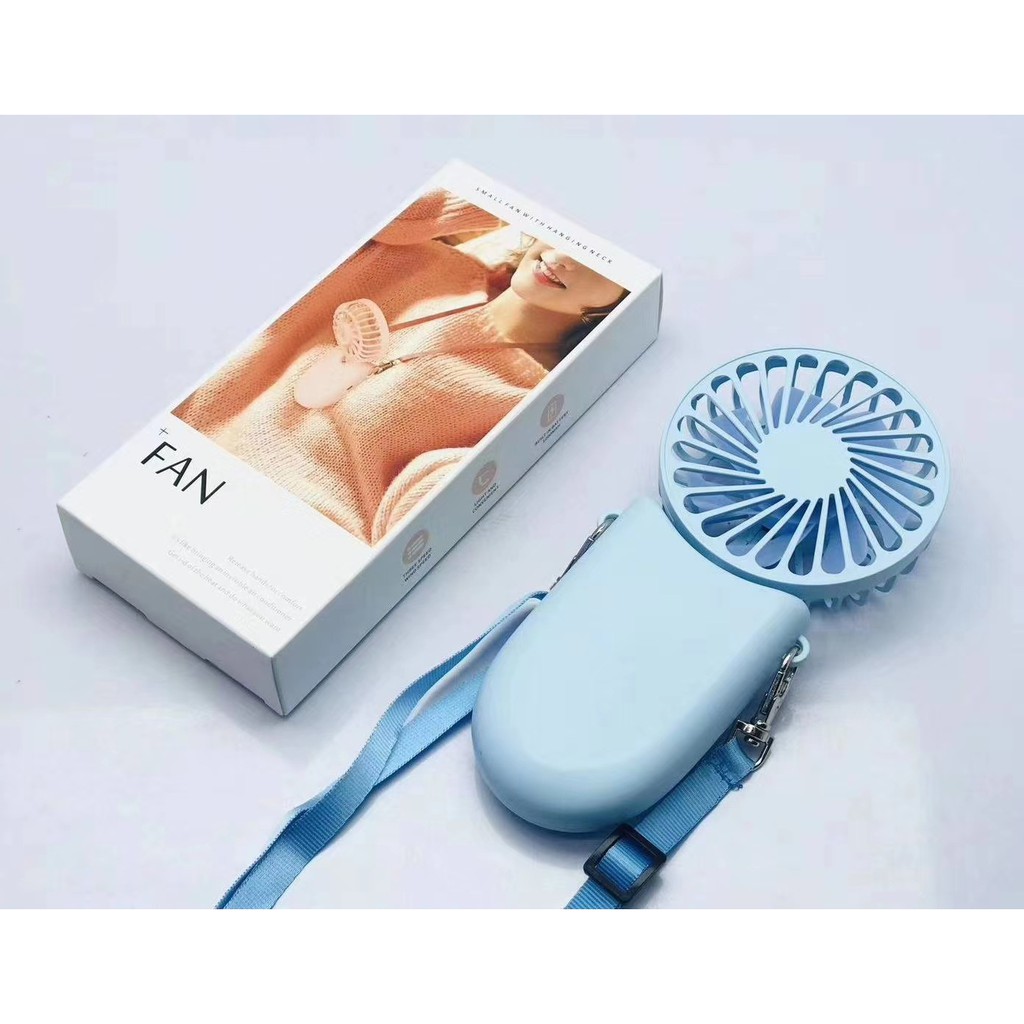 Quạt mini đeo cổ [FREESHIP] tiện lợi dễ mang theo phù hợp với tất cả mọi người