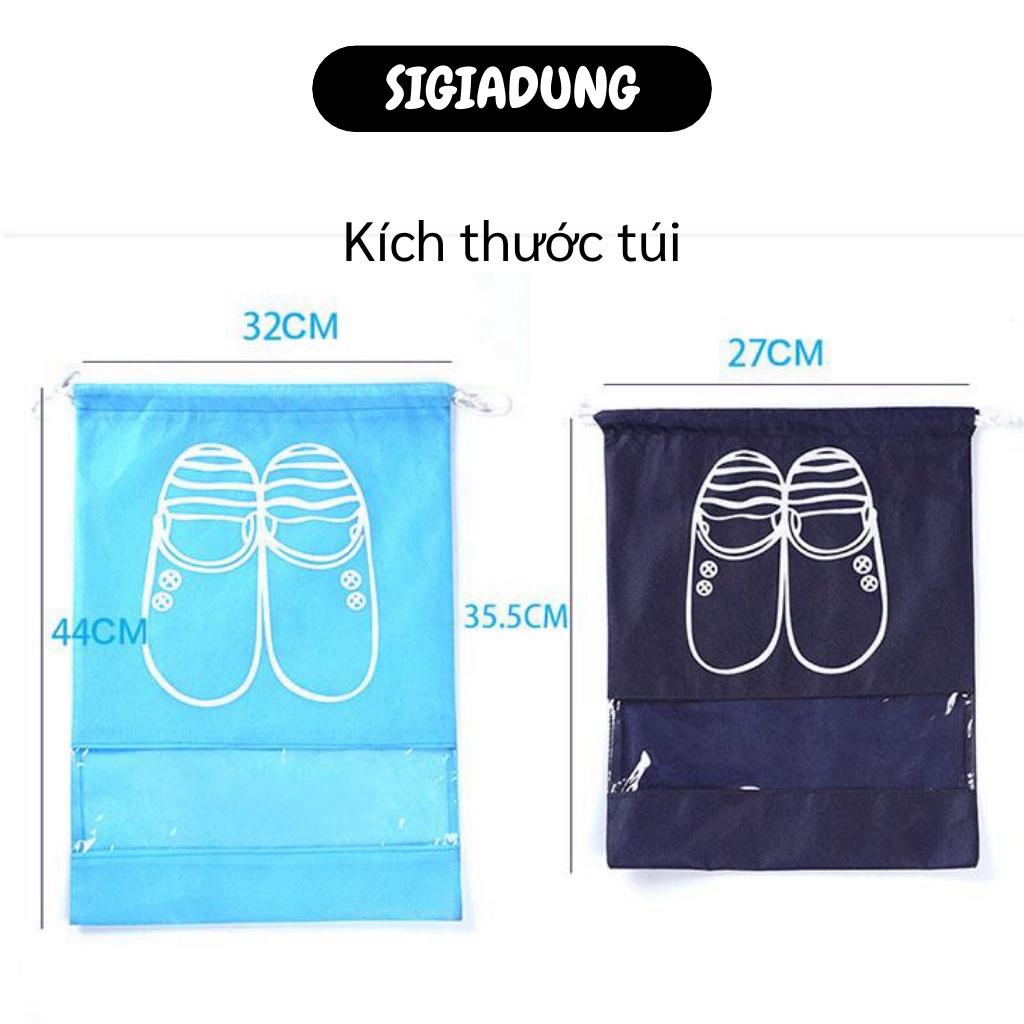 [SGD] Túi Đựng Giày - Combo 10 Túi Bảo Quản Giày Dép Có Dây Rút Chống Bụi Bẩn 4417