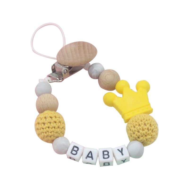 Dây giữ ti giả chống rơi chất liệu silicon an toàn cho bé