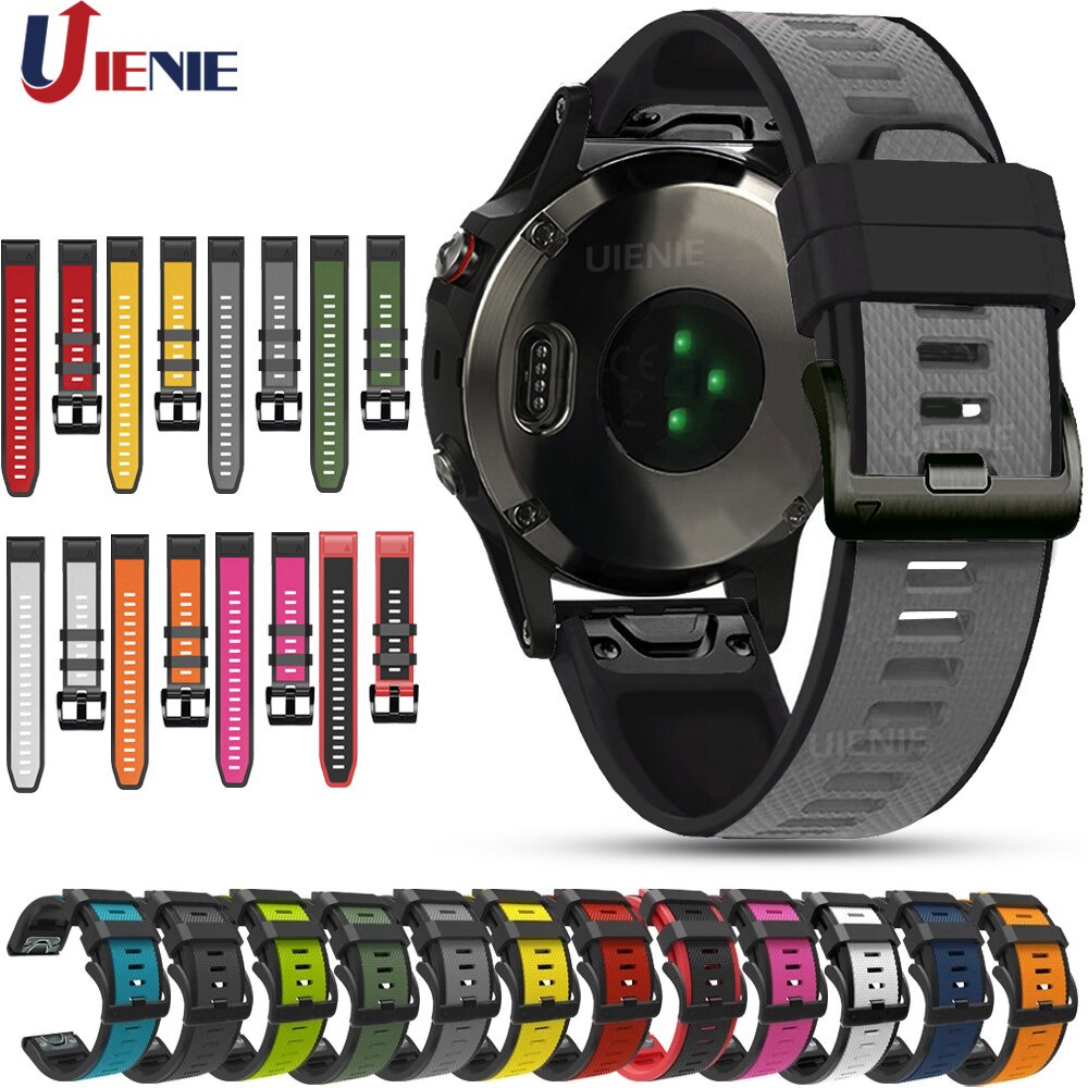Dây đeo đồng hồ thông minh bằng silicon thay thế cho Garmin Fenix 6x 6 Pro 5x 5 Plus 3 3hr 935