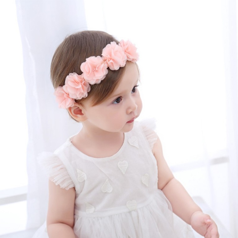 Băng Đô Hoa Hồng Cài Tóc Dễ Thương Cho Bé Gái akku