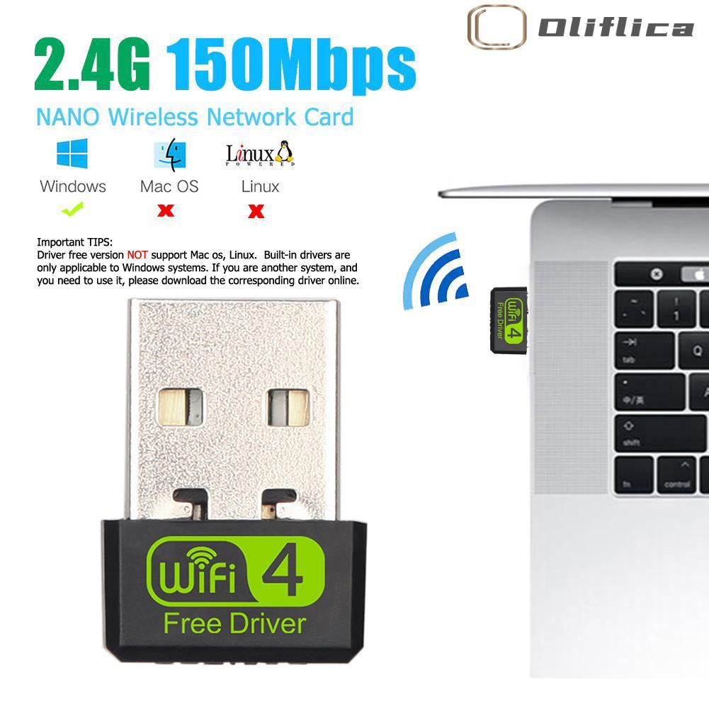 Mới Usb Thu Sóng Wifi Wd-1513B 2.4g 150mbps Usb 2.0 802.11 B / G / N