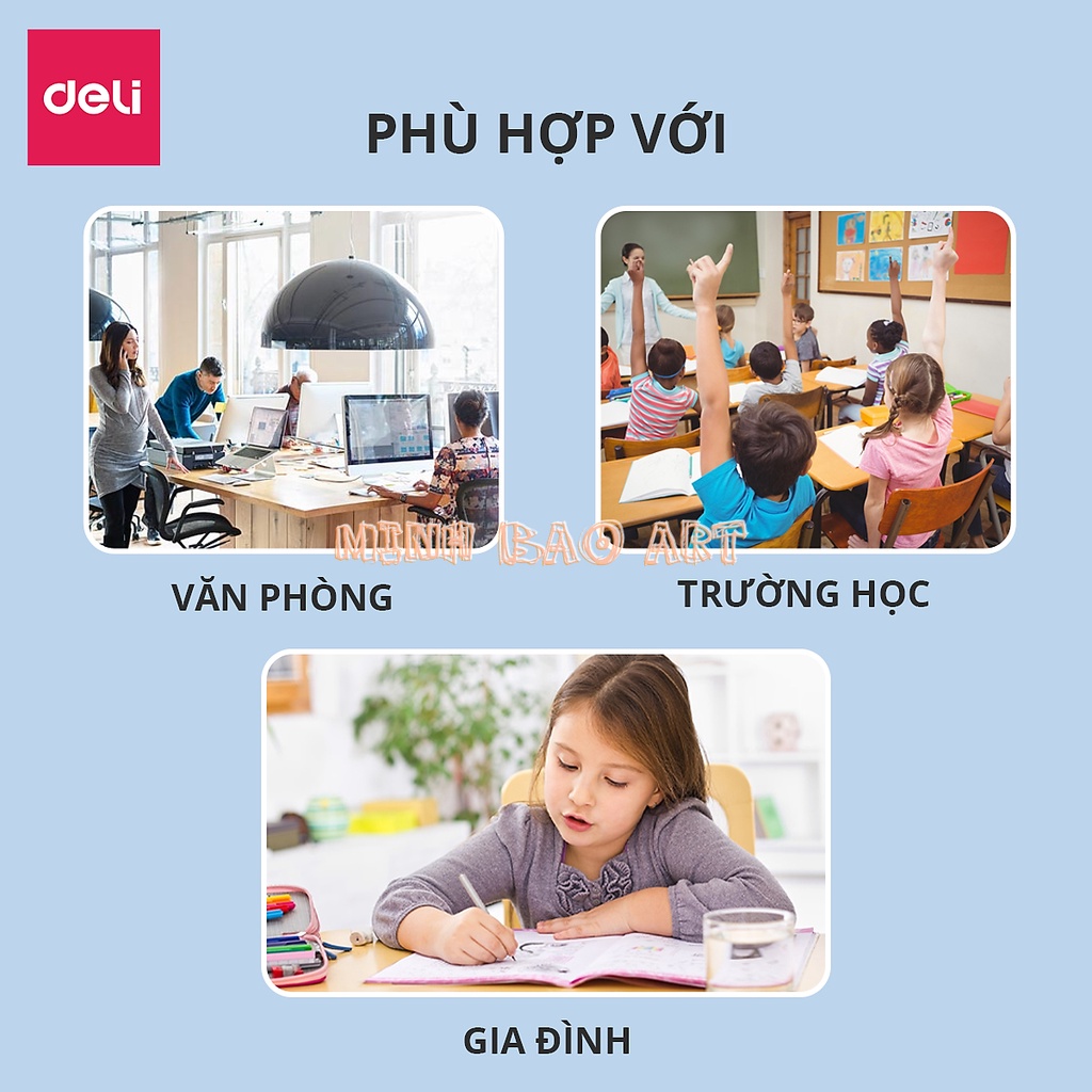 BÚT BI NƯỚC MỰC GEL BẤM NHIỀU MÀU 0.5MM DELI XINH XẮN NHANH KHÔ VIẾT ĐỀU TRƠN TRU LÂU HẾT MỰC CHẤT LƯỢNG CAO EG118