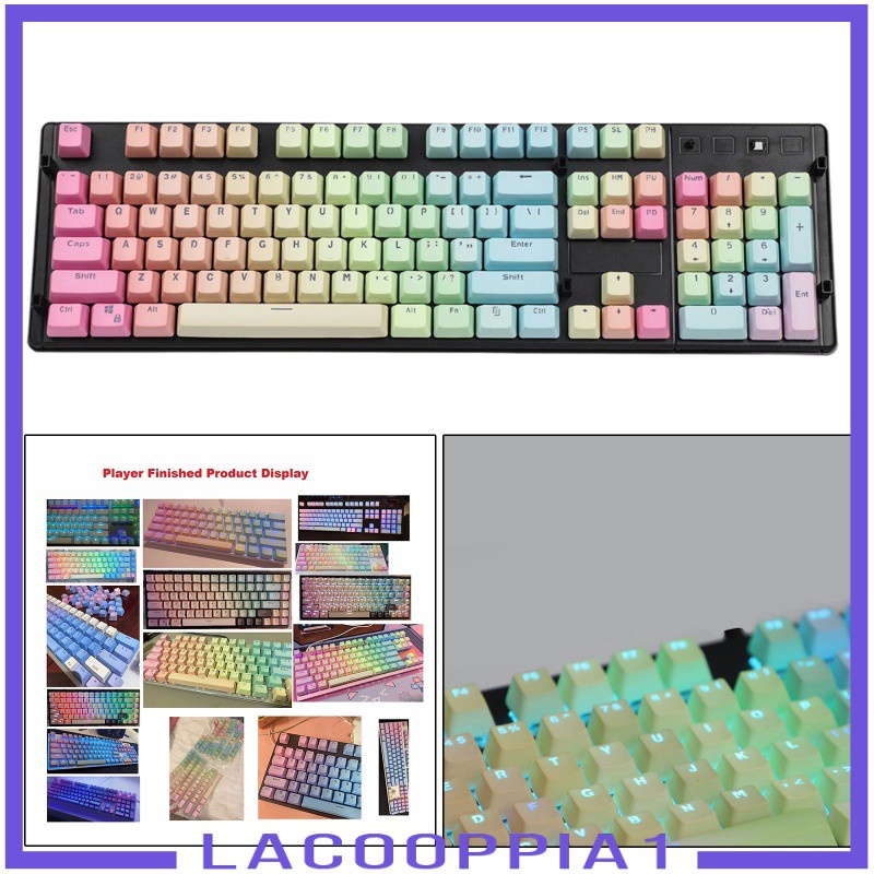 [LACOOPPIA1] 104 Keys Mechanical Switch Keyboard Keycaps PBT Keycaps