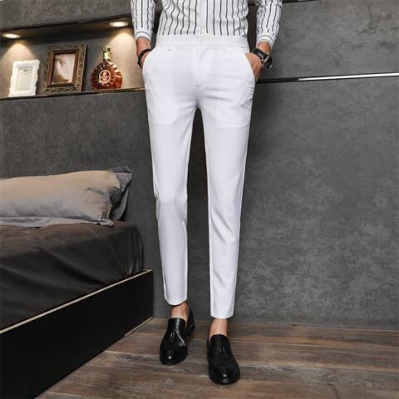 Quần tây màu trơn thời trang Hàn Quốc dành cho nam