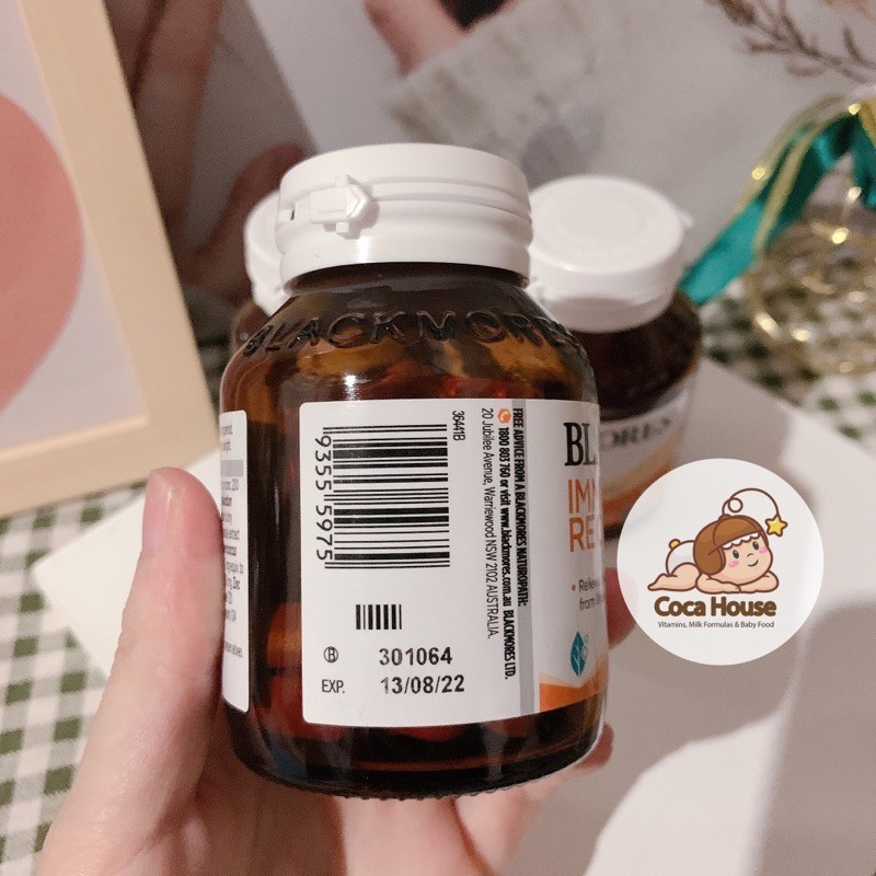 BLACKMORES IMMUNE + RECOVERY 60 VIÊN ✅Hàng chính hãng, đủ bill và tem chemist✅ tăng đề kháng, tốt cho sức khoẻ | Thế Giới Skin Care