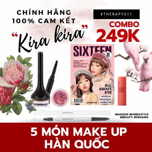 [COMBO]..::✨Là con gái phải xinh - Trọn bộ trang điểm đến từ Hàn Quốc✨::..