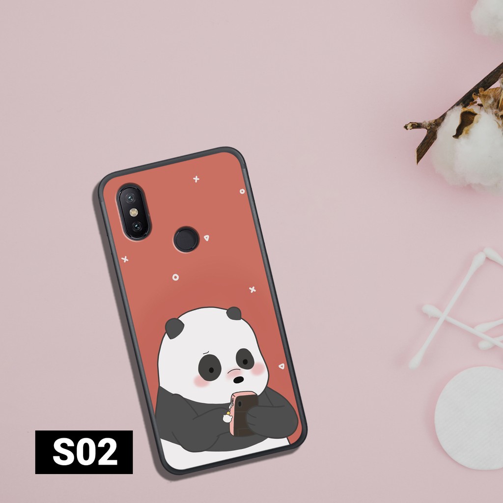 [Freeship toàn quốc từ 50k] ỐP LƯNG XIAOMI MI 8-MI 8 LITE-MI 8 PRO-MI 8 SE IN HÌNH WE BARE BEARS