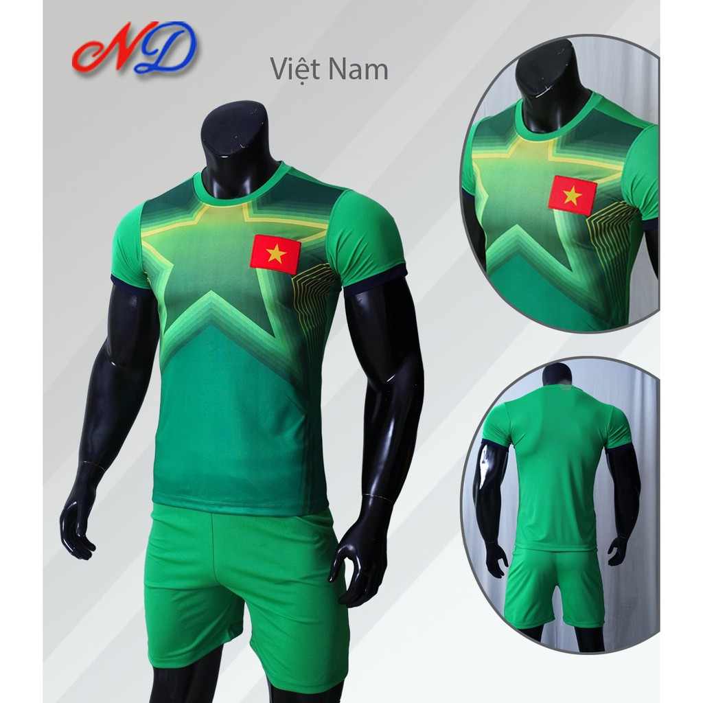 Bộ Đồ Đá Banh Trẻ em Đội tuyển Việt Nam XANH