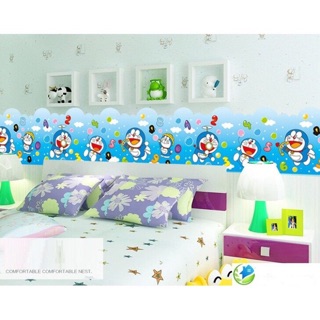 Decal dán tường chân tường doremon