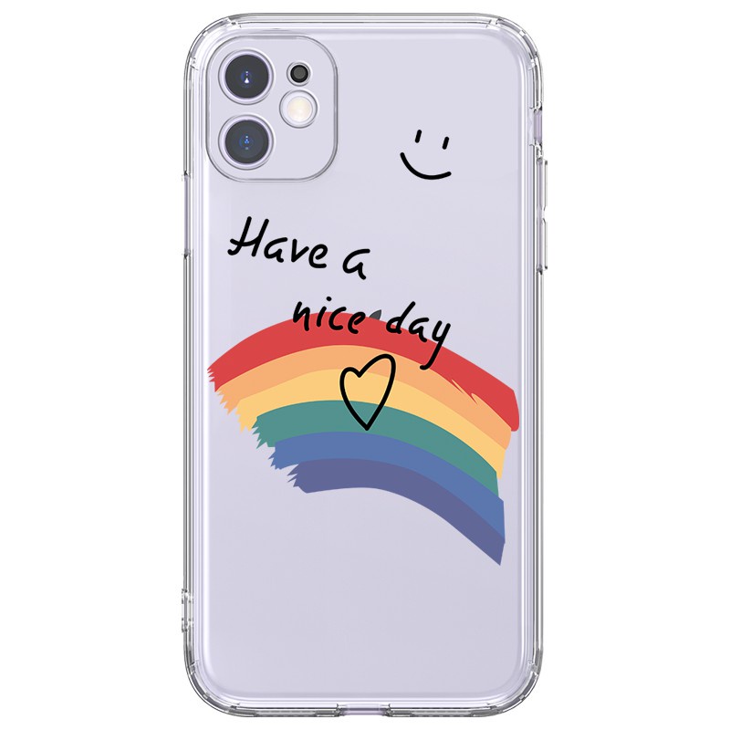 Ốp lưng JURSUE mềm viền vuông hình dễ thương đẹp cho iPhone 13 12 11 Pro Max SE 2020 X XR XS ip 8 7 6 6S Plus kute Y218