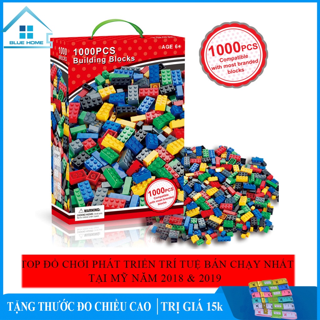 Đồ chơi xếp hình 500 và 1000 chi tiết. Lego lắp ghép phát triển trí tuệ trẻ em tăng khả năng sáng tạo