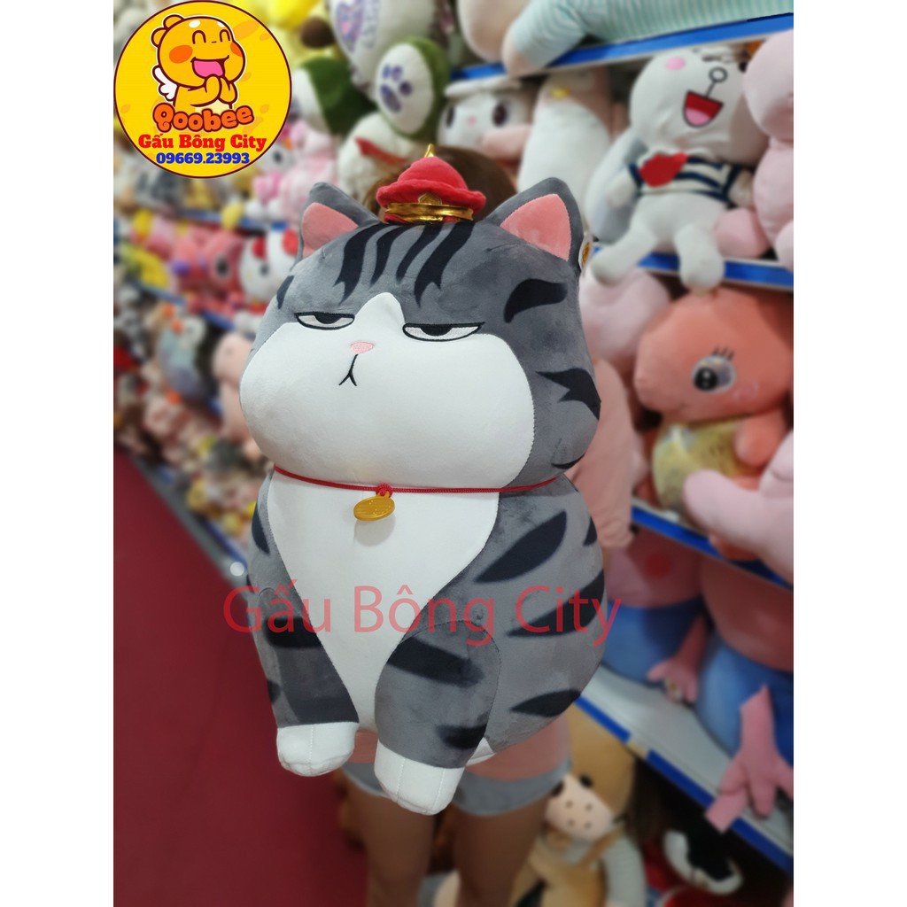 [Mã LIFETOY30K giảm 15% đơn 150K] Gấu Bông Mèo Hoàng Thượng Cao Cấp - Gấu Bông City