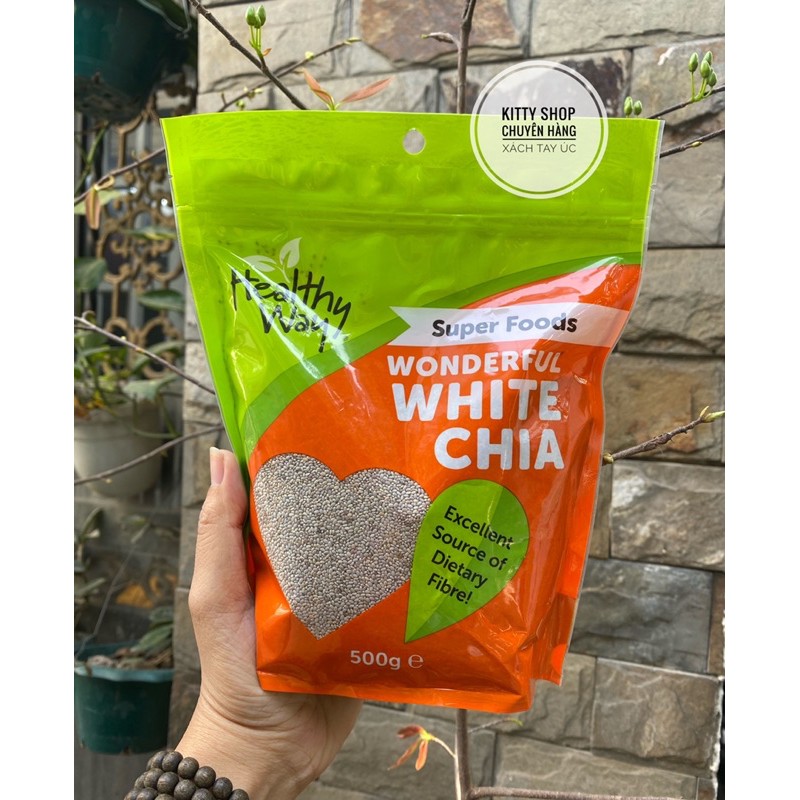 HẠT CHIA ÚC HEALTHY WAY WHITE CHIA TÚI 500g