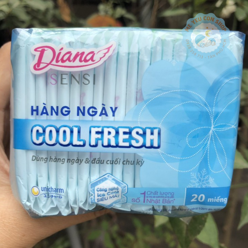 [Tặng 2 miếng] Băng vệ sinh hằng ngày Diana Sensi 20 MIẾNG