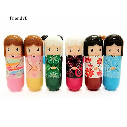 [Hàng mới về] Son dưỡng ẩm chống khô môi thiết kế búp bê Nhật dễ thương