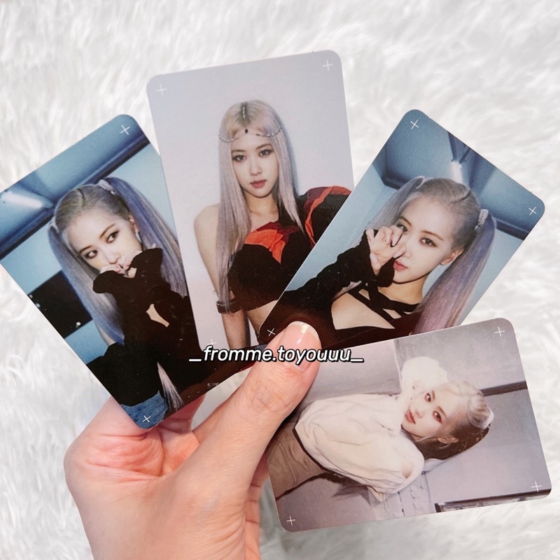Ảnh photocard BLACKPINK card Lisa Rosé Jennie Jisoo chính hãng