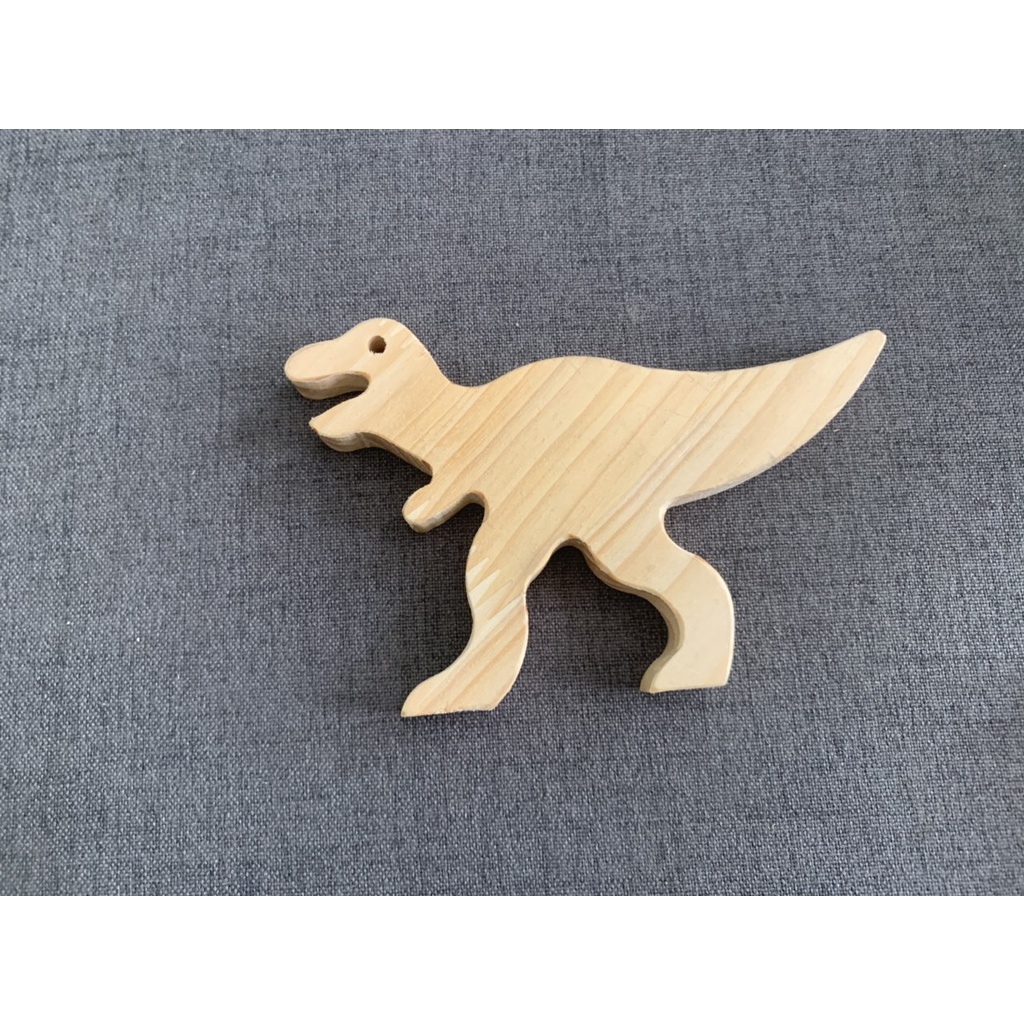 Set 5 khủng long gỗ dày 1.5cm