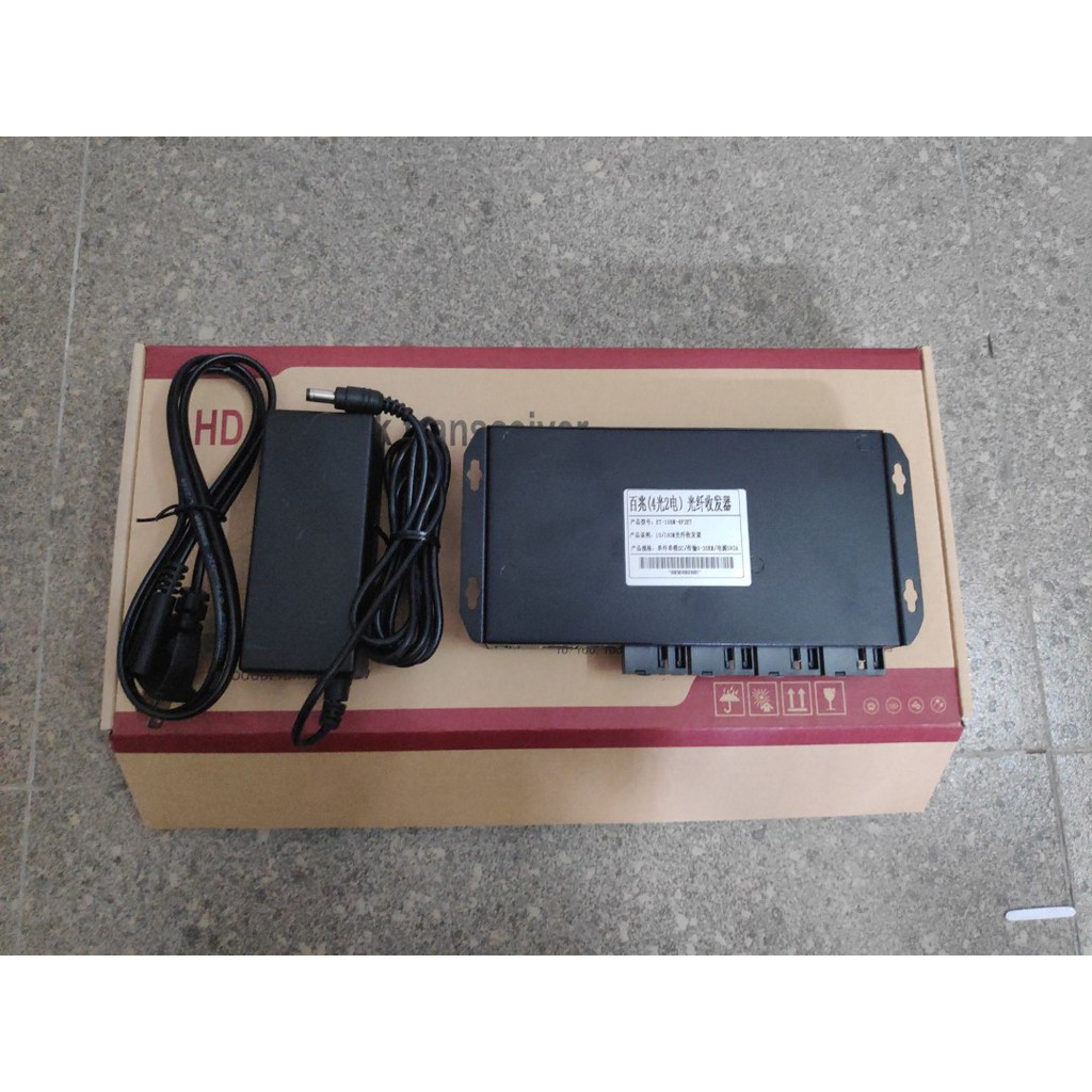 [Mã 254ELSALE giảm 7% đơn 300K] Bộ chuyển đổi quang điện converter quang 2 cổng lan 4 công quang chuẩn B