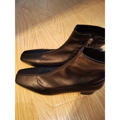 ORDER - BOOTS DA PU CÓ GÓT VUÔNG 5 CM DÁNG KHÓA KÉO HÔNG da vân nhám đẹp | BigBuy360 - bigbuy360.vn