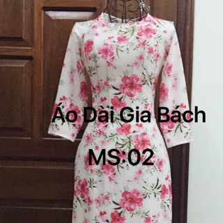 Áo dài hoa nhí siêu đẹp sale 190/1 áo
